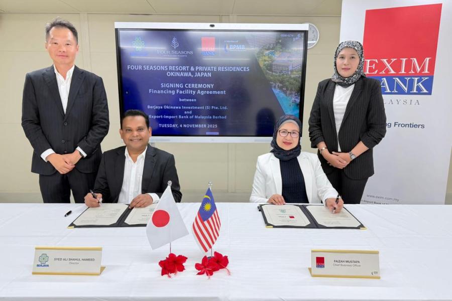 EXIM Bank Malaysia Extends USD 70 Million Islamic Financing To Berjaya Land’s Four Seasons Resort & Private Residences Development In Okinawa, Japan